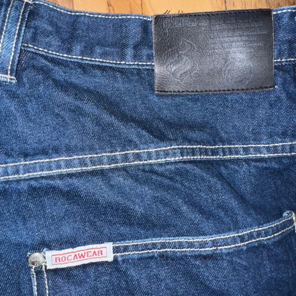 Rocawear vtg Mens Baggy Carpenter Jeans Denim Size 42x34 Y2K Hip Hop‎ Streetwear